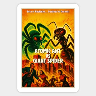 Atomic Ant vs Giant Spider - Creature Feature Sticker
